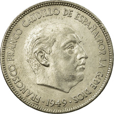 Monnaie, Espagne, Caudillo and regent, 5 Pesetas, 1950, SUP, Nickel, KM:778