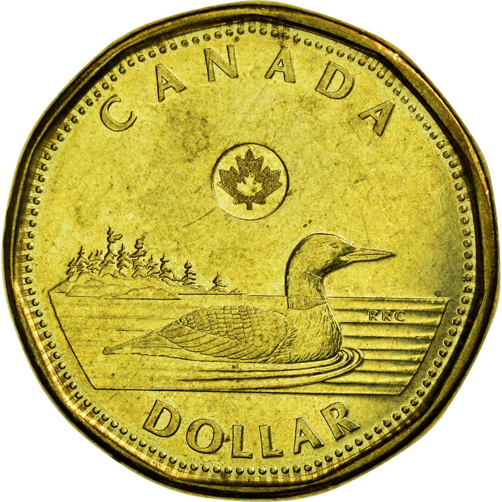 Coin, Canada, Dollar, 2014, EF(40-45), Brass plated steel