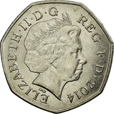 Coin, Great Britain, 50 Pence, 2014, AU(55-58), Copper-nickel