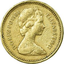 Coin, Great Britain, Elizabeth II, Pound, 1984, EF(40-45), Nickel-brass, KM:934