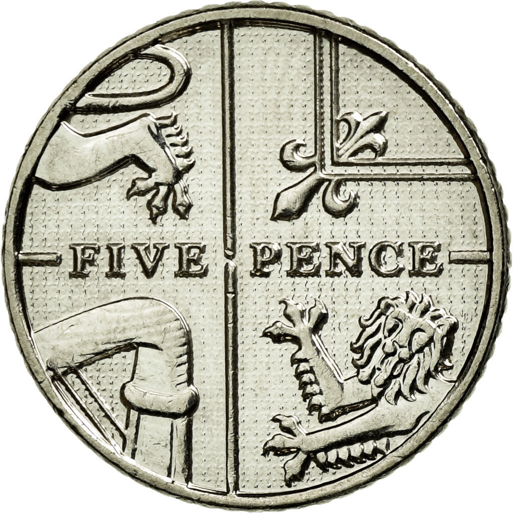 Monnaie, Grande-Bretagne, 5 Pence, 2014, SUP, Nickel plated steel