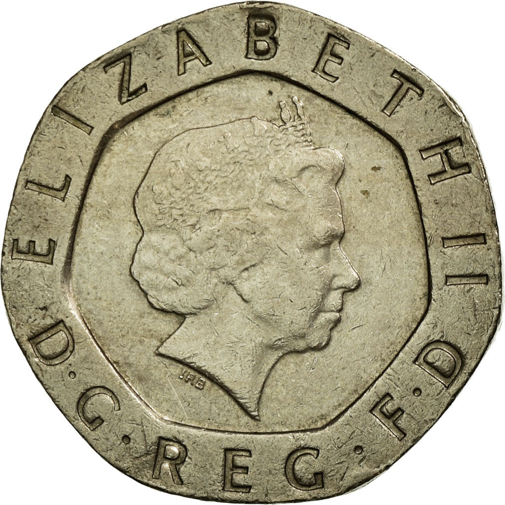 Coin, Great Britain, Elizabeth II, 20 Pence, 2004, EF(40-45), Copper-nickel