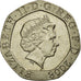 Coin, Great Britain, Elizabeth II, 20 Pence, 2008, EF(40-45), Copper-nickel