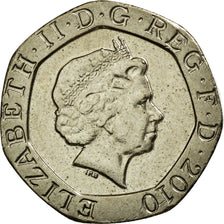 Coin, Great Britain, Elizabeth II, 20 Pence, 2010, EF(40-45), Copper-nickel