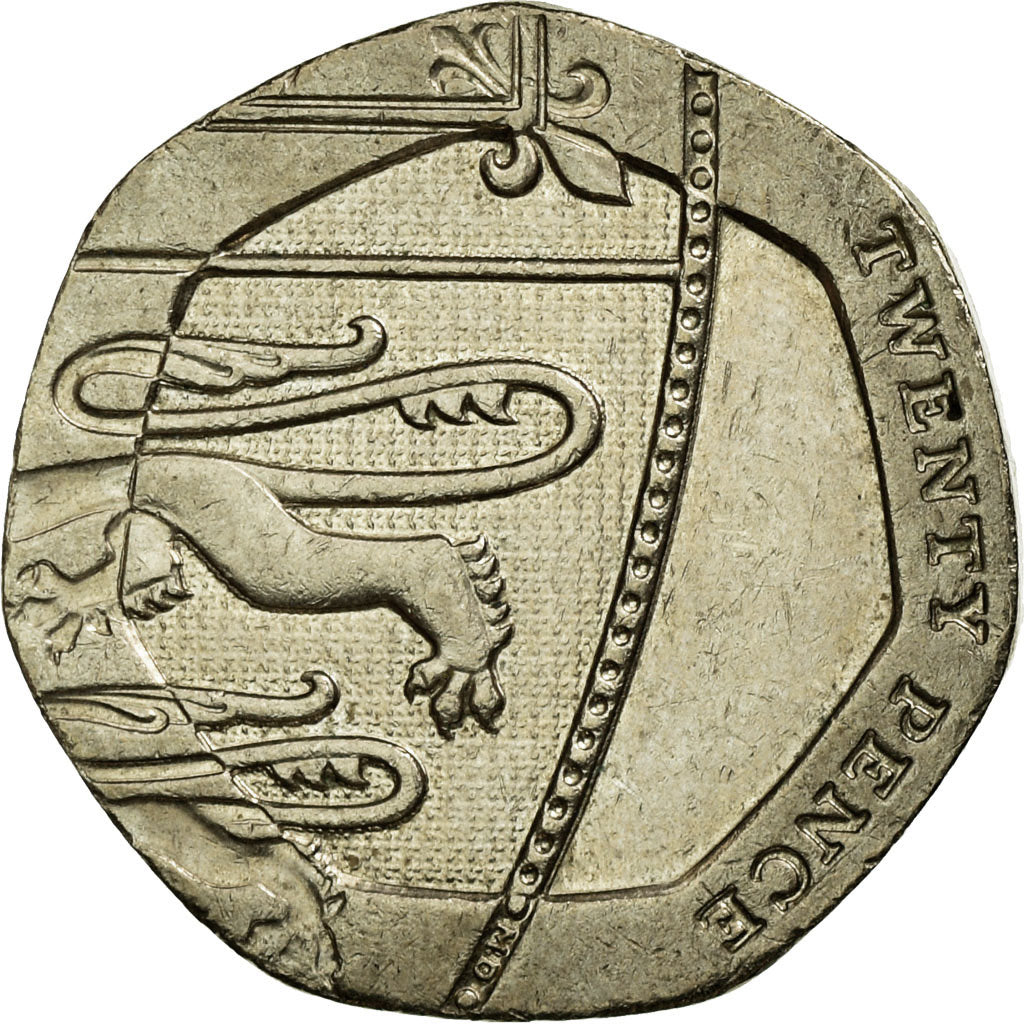 Coin, Great Britain, Elizabeth II, 20 Pence, 2011, EF(40-45), Copper-nickel