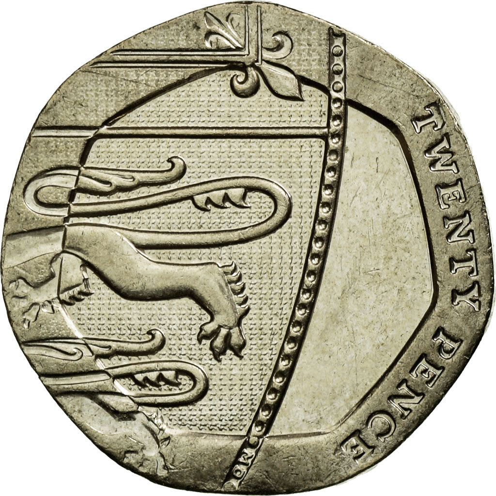 Coin, Great Britain, Elizabeth II, 20 Pence, 2013, EF(40-45), Copper-nickel