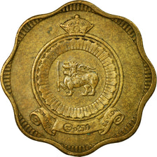 Moneta, Sri Lanka, 10 Cents, 1971, British Royal Mint, BB, Acciaio placcato