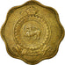 Moneta, Sri Lanka, 10 Cents, 1971, British Royal Mint, BB, Acciaio placcato