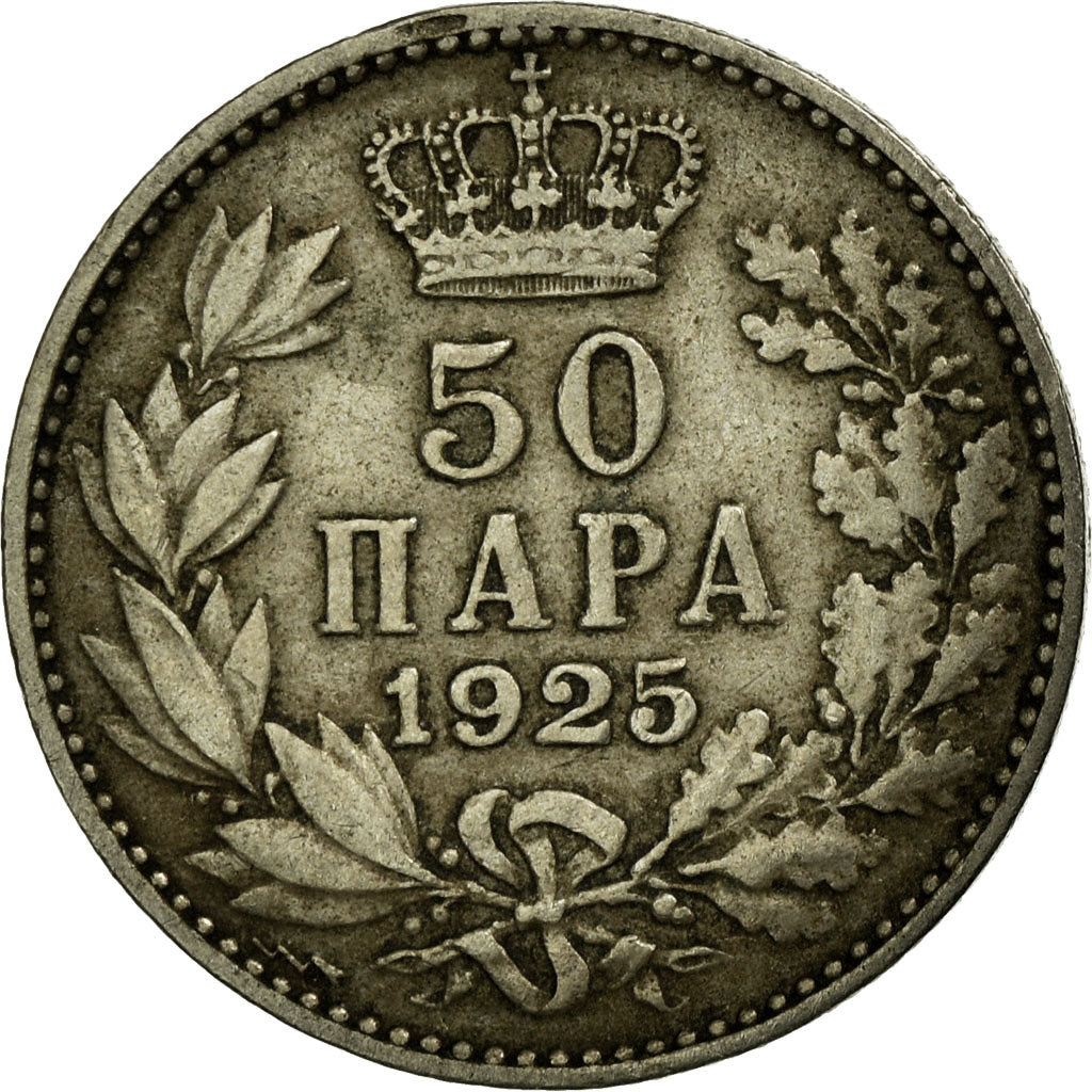 Coin, Yugoslavia, Alexander I, 50 Para, 1925, EF(40-45), Nickel-Bronze, KM:4