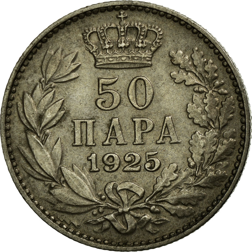 Coin, Yugoslavia, Alexander I, 50 Para, 1925, EF(40-45), Nickel-Bronze, KM:4