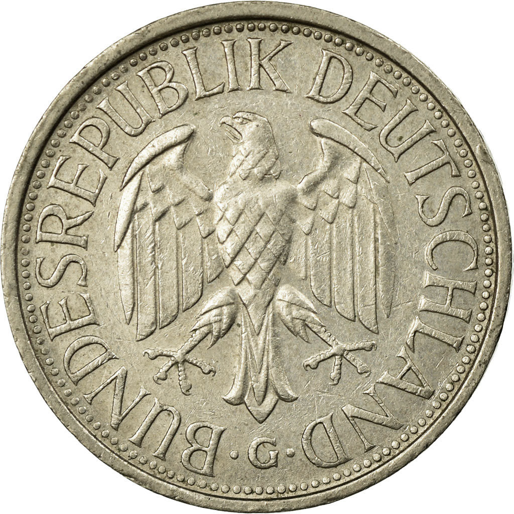 Coin, GERMANY - FEDERAL REPUBLIC, Mark, 1982, Karlsruhe, EF(40-45)
