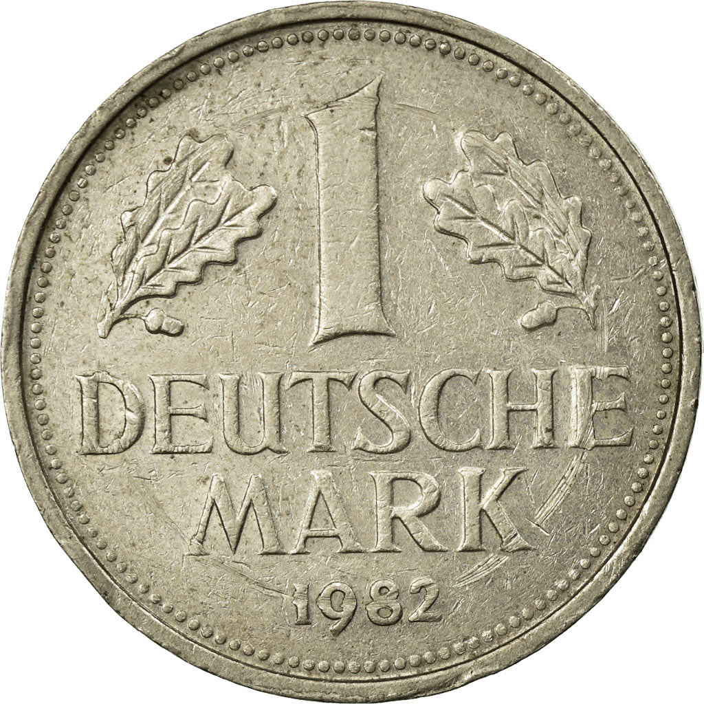 Coin, GERMANY - FEDERAL REPUBLIC, Mark, 1982, Karlsruhe, EF(40-45)