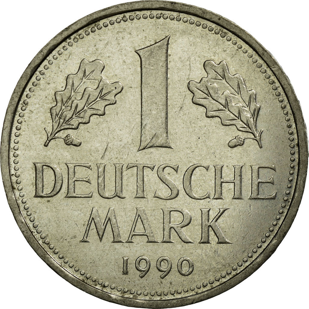 Moneta, GERMANIA - REPUBBLICA FEDERALE, Mark, 1990, Munich, BB, Rame-nichel