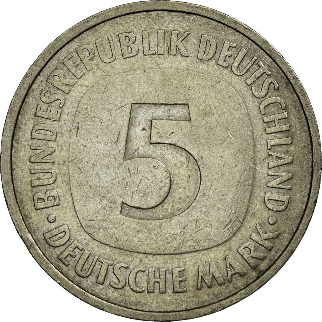 Monnaie, République fédérale allemande, 5 Mark, 1975, Stuttgart, TTB