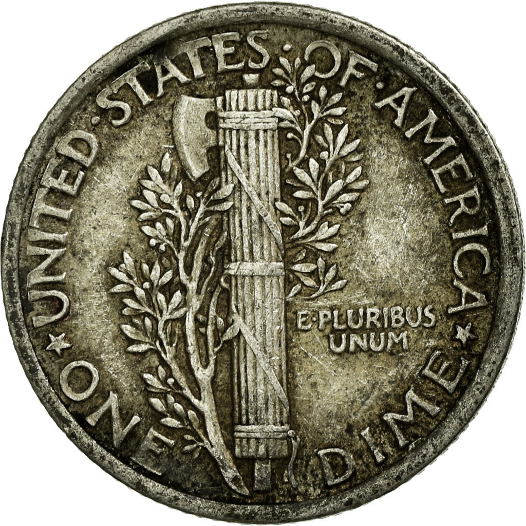 Moneta, Stati Uniti, Mercury Dime, Dime, 1923, U.S. Mint, Philadelphia, MB