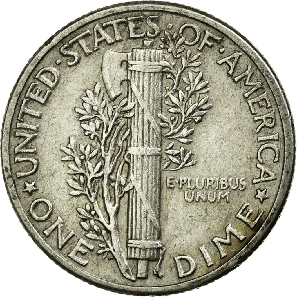 Moneta, Stati Uniti, Mercury Dime, Dime, 1943, U.S. Mint, Philadelphia, MB+