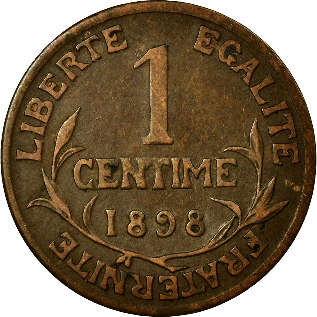Moneta, Francja, Dupuis, Centime, 1898, Paris, VF(20-25), Bronze, KM:840