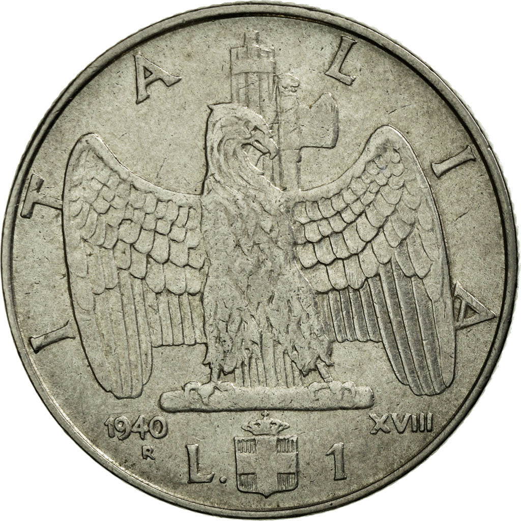 Monnaie, Italie, Vittorio Emanuele III, Lira, 1940, Rome, TTB, Stainless Steel