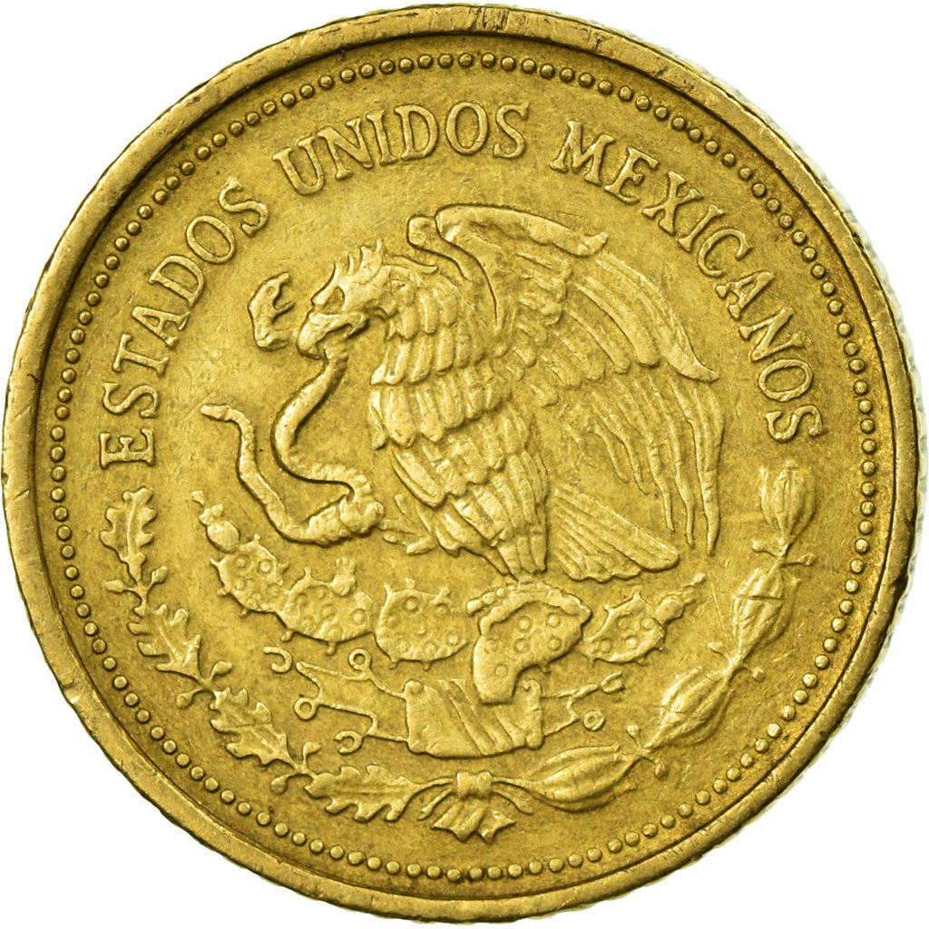 Moneta, Mexico, 20 Pesos, 1985, Mexico City, EF(40-45), Mosiądz, KM:508