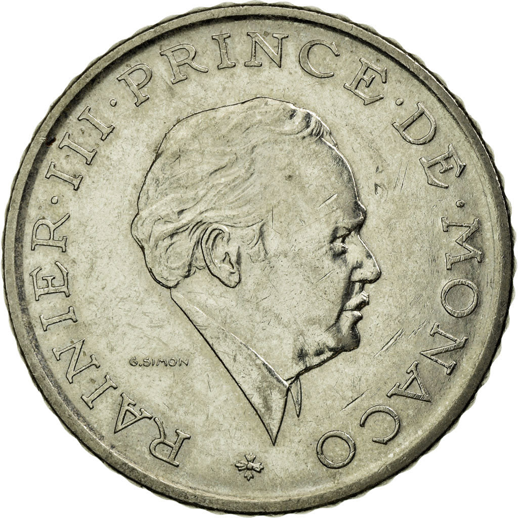 Moneta, Monaco, Rainier III, 2 Francs, 1982, BB, Nichel, KM:157, Gadoury:MC 151