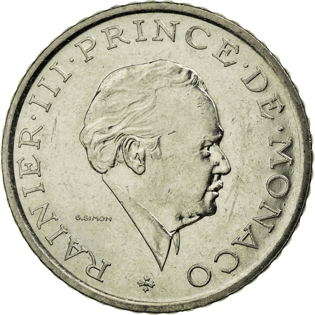 Moneta, Monaco, Rainier III, 2 Francs, 1982, BB, Nichel, KM:157, Gadoury:MC 151