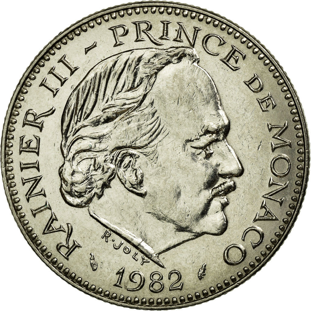 Coin, Monaco, Rainier III, 5 Francs, 1982, EF(40-45), Copper-nickel, KM:150