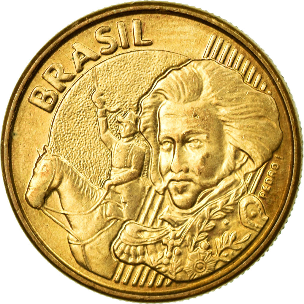 Coin, Brazil, 10 Centavos, 2004, EF(40-45), Bronze Plated Steel, KM:649.2