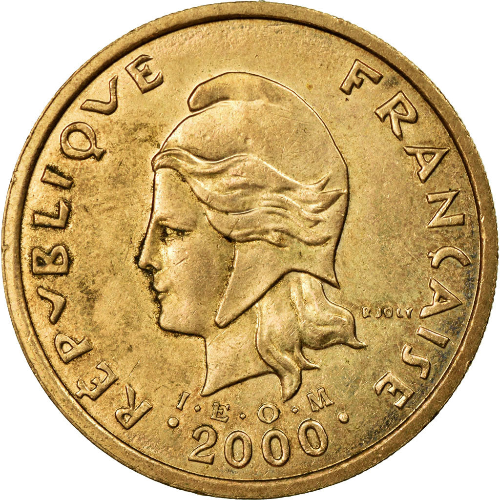Coin, New Caledonia, 100 Francs, 2000, Paris, EF(40-45), Nickel-Bronze, KM:15