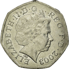 Coin, Great Britain, Elizabeth II, 50 Pence, 2003, EF(40-45), Copper-nickel