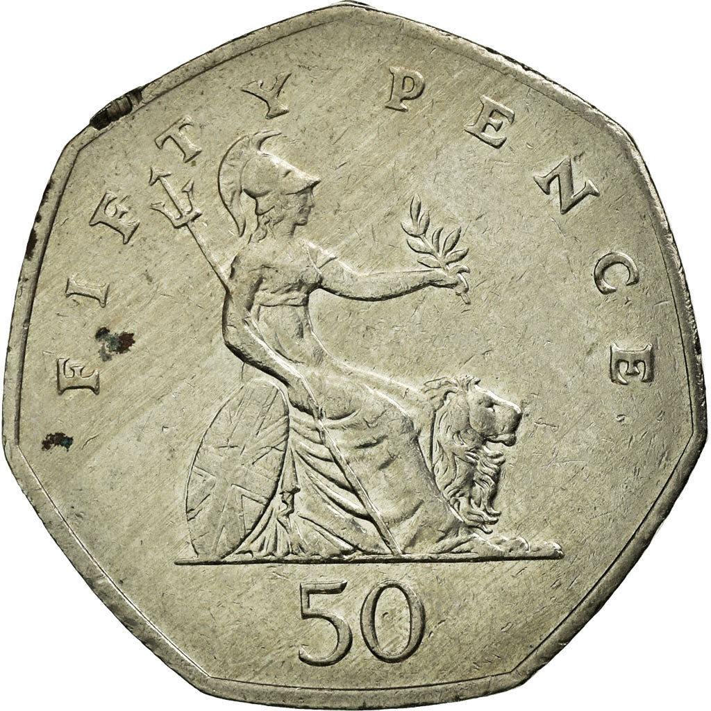 Coin, Great Britain, Elizabeth II, 50 Pence, 2003, EF(40-45), Copper-nickel