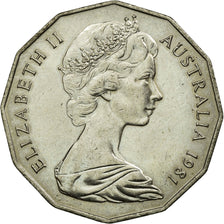 Coin, Australia, Elizabeth II, 50 Cents, 1981, EF(40-45), Copper-nickel, KM:72