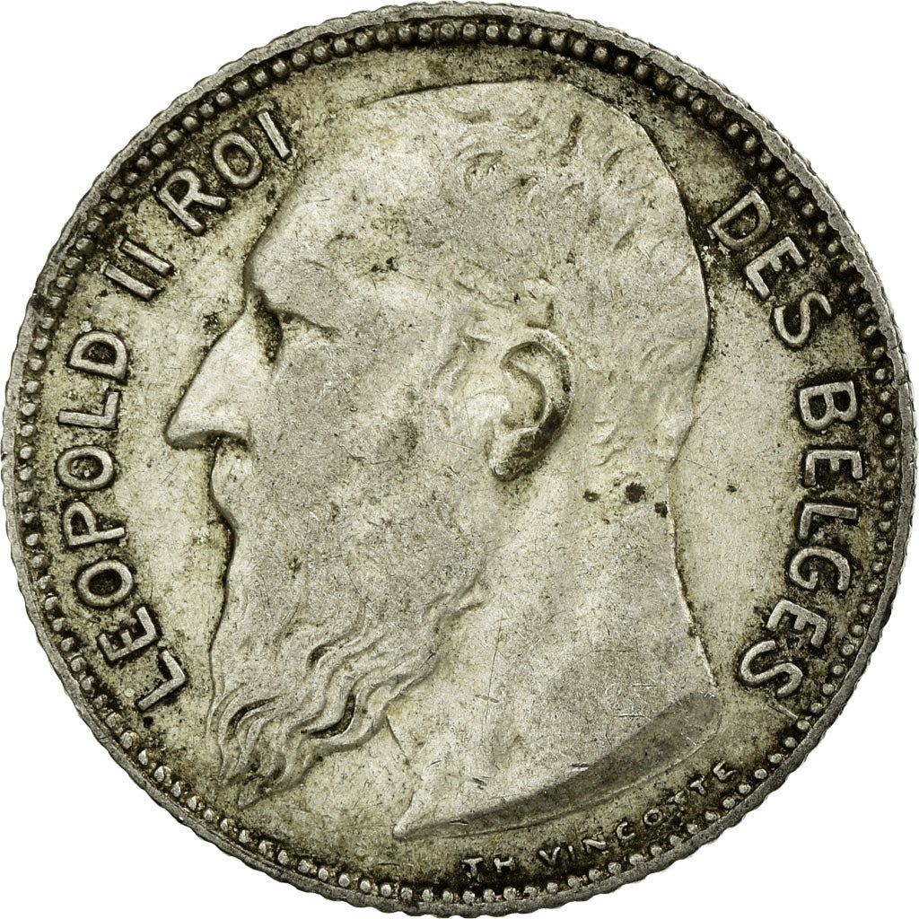 Coin, Belgium, Franc, 1909, VF(20-25), Silver, KM:56.1