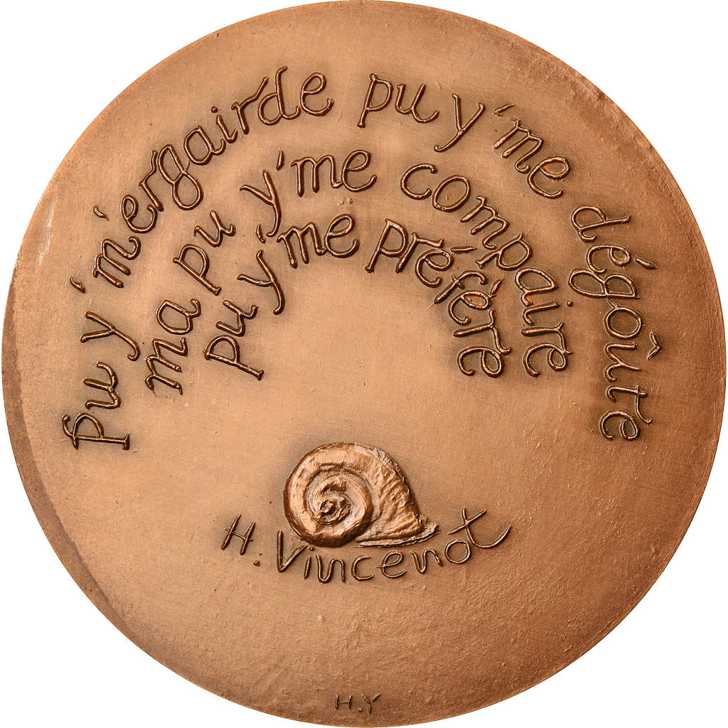 France, Médaille, Littérature, Henri Vincenot, Arts & Culture, 1980, Hubert