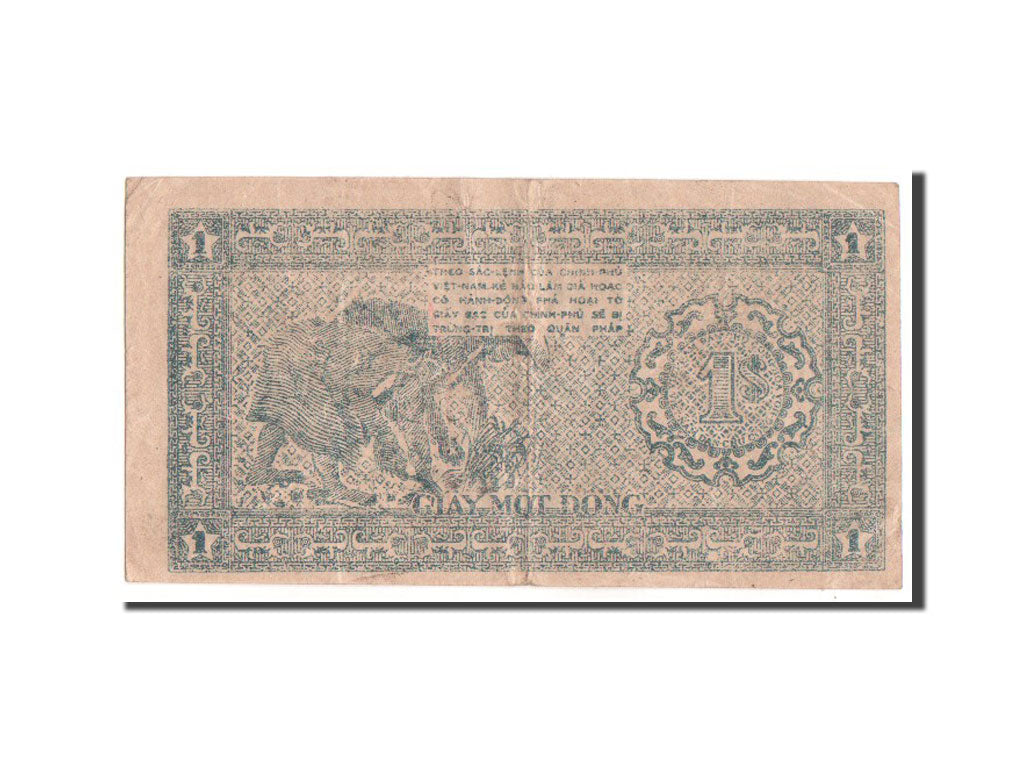 Banconote, Vietnam, 1 D<ox>ng, 1947, BB