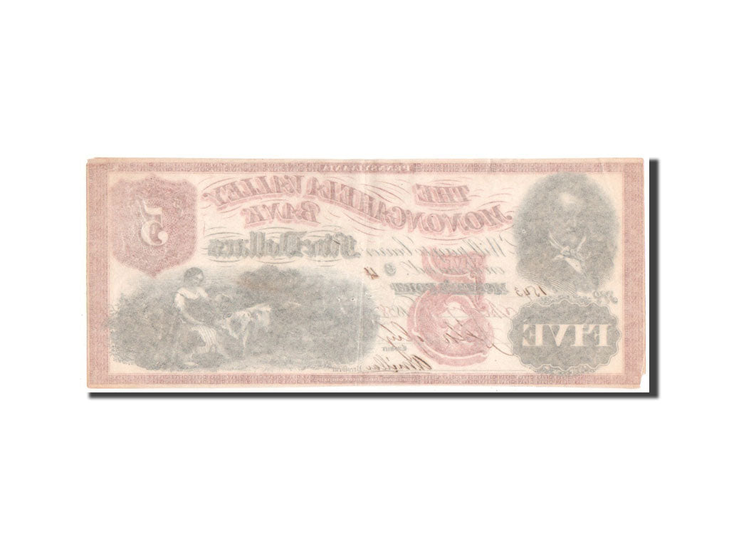 Banknote, United States, 5 Dollars, 1858, AU(55-58)