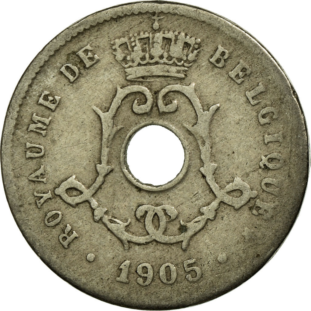 Munten, België, 5 Centimes, 1905, FR, Copper-nickel, KM:54