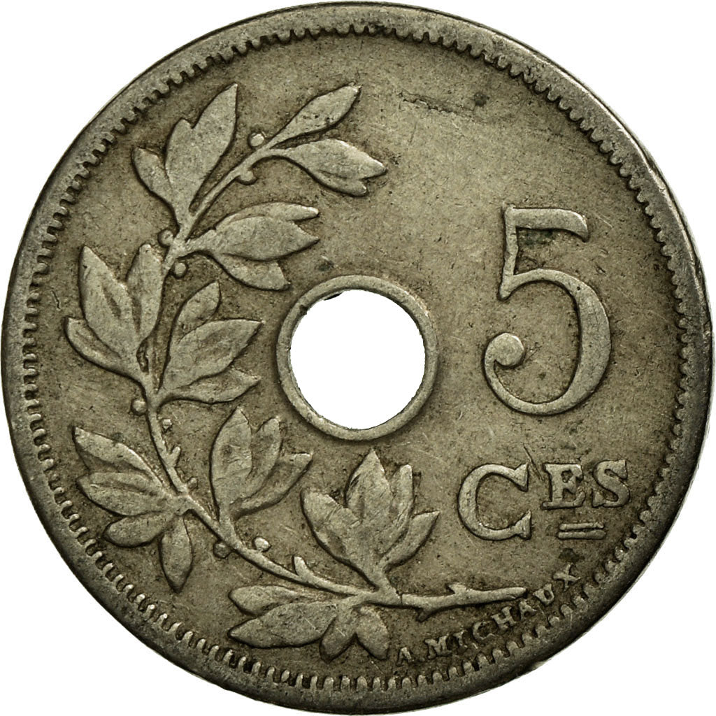 Munten, België, 5 Centimes, 1905, FR, Copper-nickel, KM:54