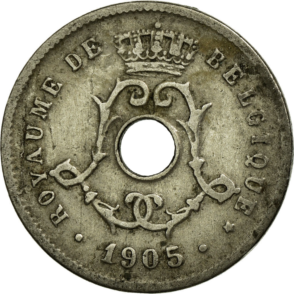 Coin, Belgium, 5 Centimes, 1905, EF(40-45), Copper-nickel, KM:54