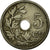 Moneta, Belgio, 5 Centimes, 1905, BB, Rame-nichel, KM:54
