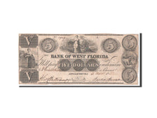 Etats-Unis, Obsolètes, Bank of West Florida, 5 Dollars 3.11.1832
