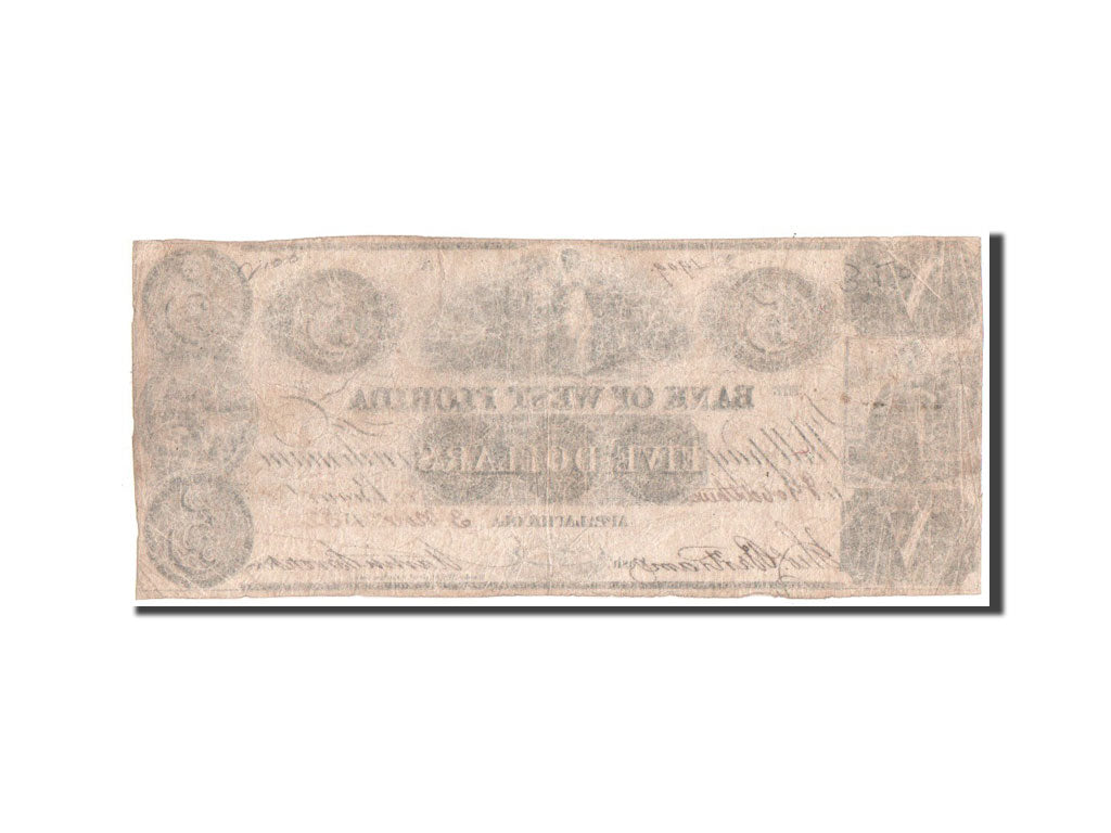 Etats-Unis, Obsolètes, Bank of West Florida, 5 Dollars 3.11.1832