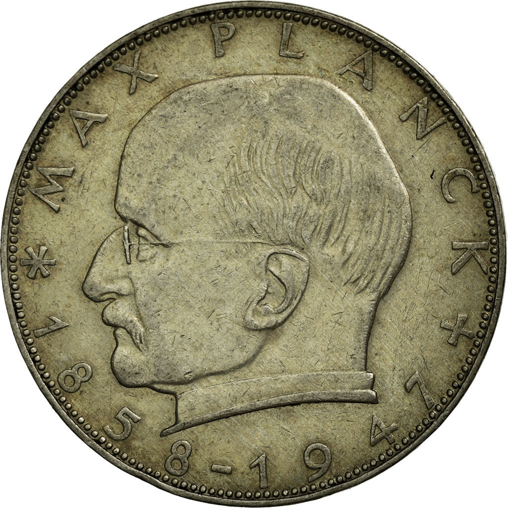 Coin, GERMANY - FEDERAL REPUBLIC, 2 Mark, 1960, Karlsruhe, EF(40-45)