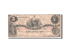 Biljet, Verenigde Staten, 5 Dollars, 1861, TB