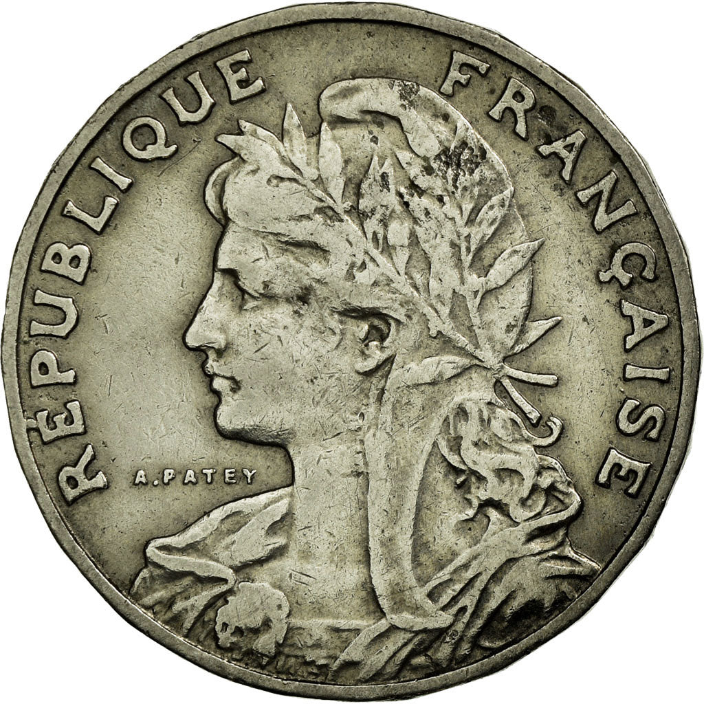 Moneda, Francia, Patey, 25 Centimes, 1905, MBC, Níquel, KM:856, Gadoury:364