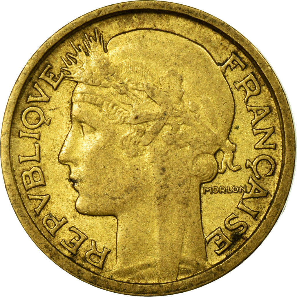 Munten, Frankrijk, Morlon, 50 Centimes, 1938, Paris, ZF, Aluminum-Bronze