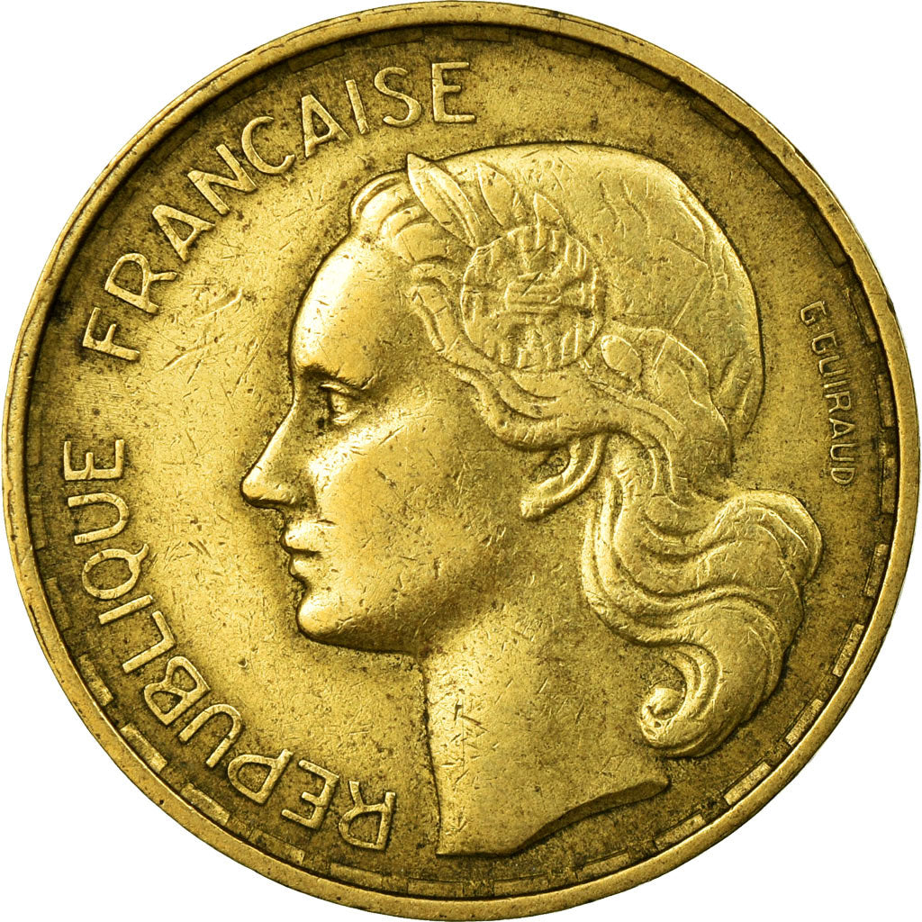 Moneta, Francia, Guiraud, 20 Francs, 1952, Beaumont - Le Roger, BB