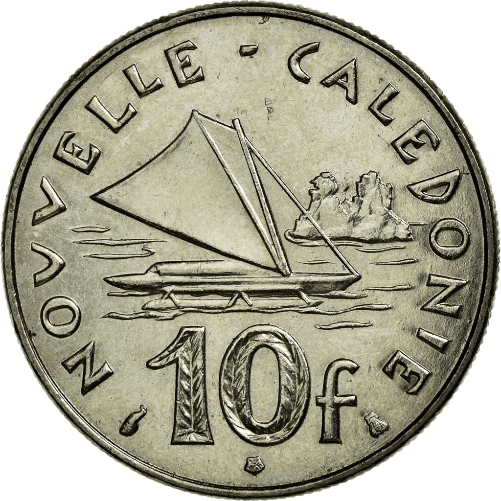 Moneta, Nuova Caledonia, 10 Francs, 1999, Paris, BB, Nichel, KM:11