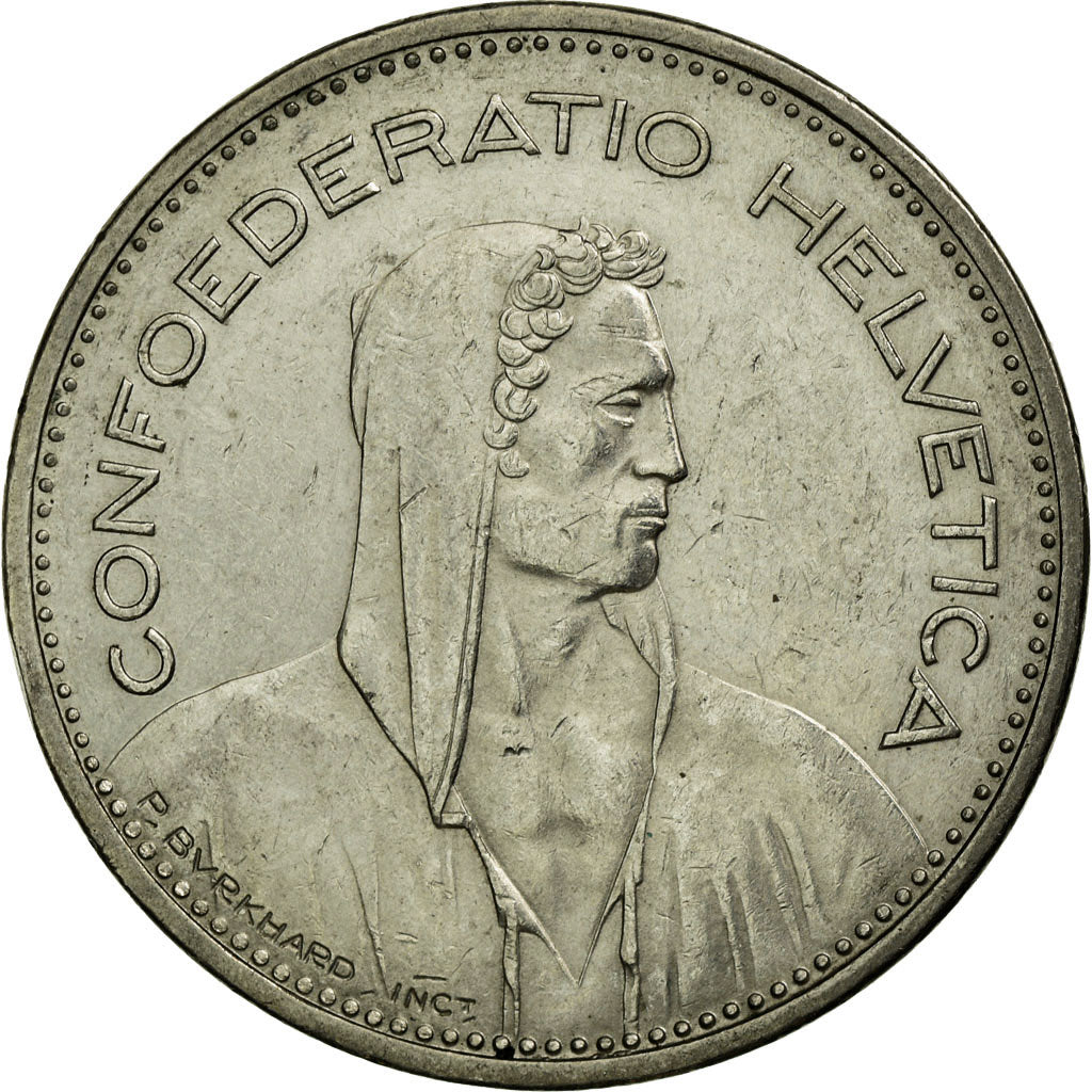 Coin, Switzerland, 5 Francs, 1986, Bern, EF(40-45), Copper-nickel, KM:40a.3