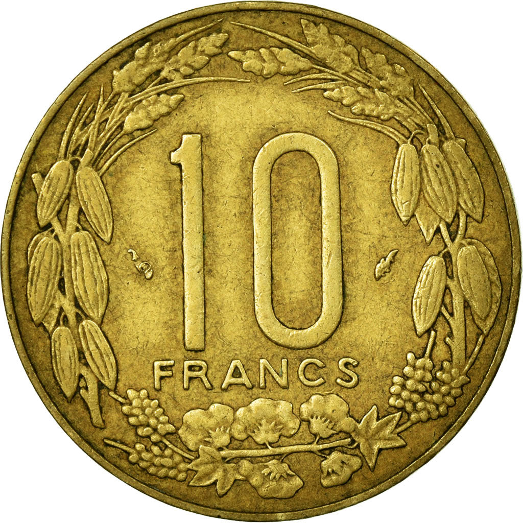 Coin, Central African States, 10 Francs, 1983, Paris, EF(40-45)