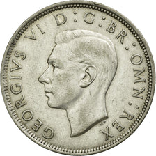 Coin, Great Britain, George VI, 1/2 Crown, 1942, AU(50-53), Silver, KM:856